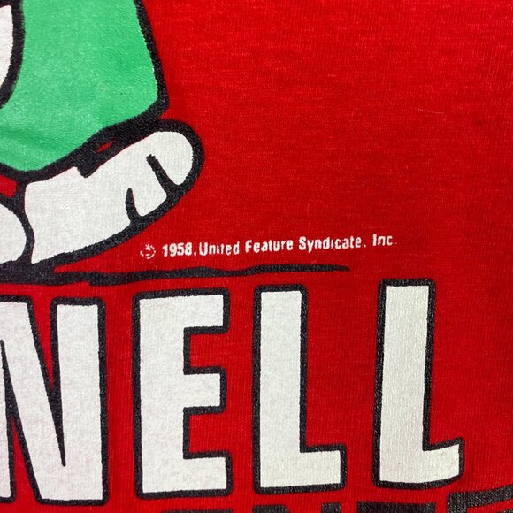 Vintage 70s Snoopy T Shirt Men's Medium Peanuts Cornell Medical Center Artex - Picture 4 of 10